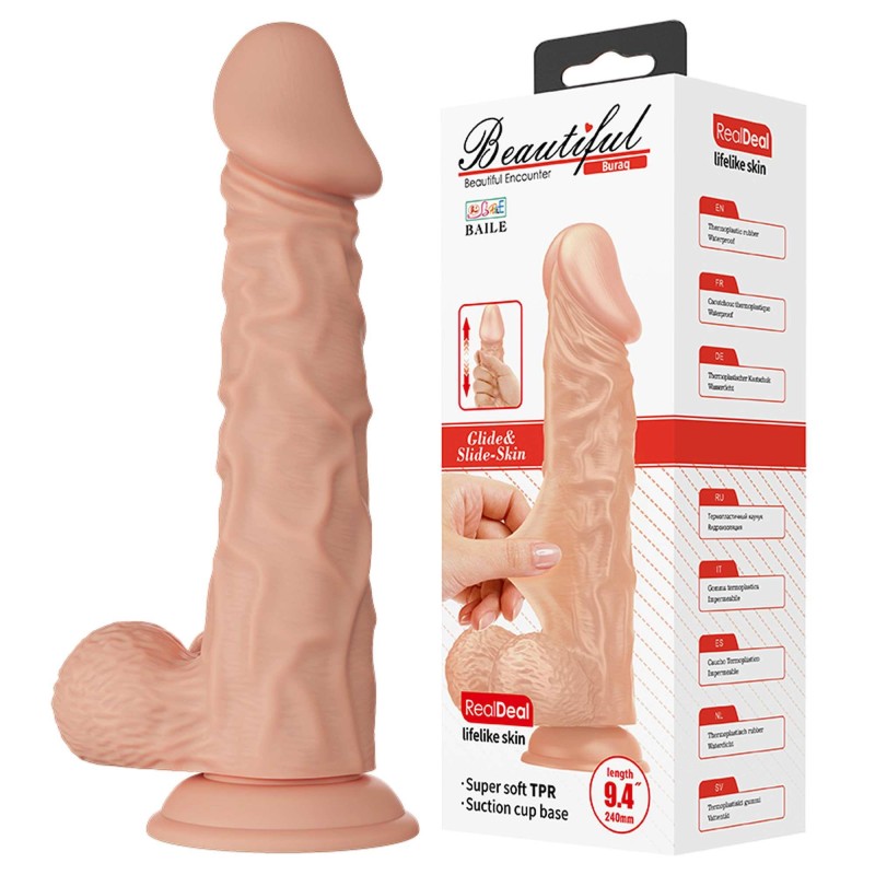 Duże realistyczne dildo penis z przyssawką  28cm